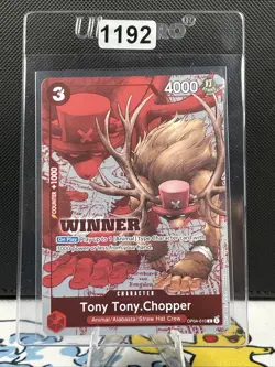 Tony Tony Chopper RARE WINNER CHAMPIONSHIP ALT ART OP04-010 ONE PIECE TCG (1192) - Image 1
