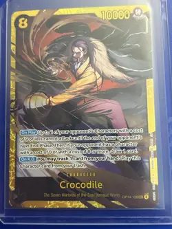 Crocodile OP14-120 (SEC) THE AZURE SEA'S SEVEN English One Piece TCG - Image 1