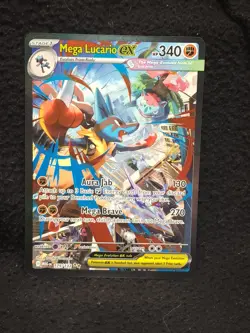 Mega Lucario ex 179/132 Special Illustration Rare SIR Pokemon Card NM - Image 1