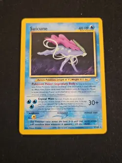 Pokemon TCG Suicune Neo Revelation Unlimited Rare Card 27/64 LP Condition - Image 1
