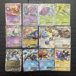 Pokemon TCG Damaged 12 Card Lot - EX, LV.X, Team Plasma, World Championships, FA - Image 1