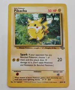 RARE 1999 PIKACHU JUNGLE SET #60/64 - POKEMON CARD ORIGINAL! Red Cheeks LP - Image 1