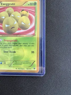 Exeggcute 102/101 Secret Rare Plasma Blast Black & White Secret Rare Card NM - Image 4