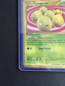 Exeggcute 102/101 Secret Rare Plasma Blast Black & White Secret Rare Card NM - Image 5