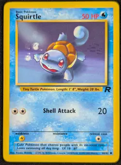 Squirtle Vintage Team Rocket Pokemon Card 68/82 (NM) - Image 1