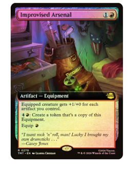 Improvised Arsenal - Foil - Extended Art Teenage Mutant Ninja Turtles MTG - Image 1