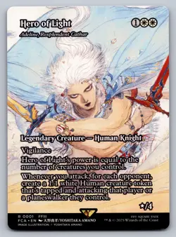 MTG Hero of Light Adeline Resplendent Cathar Showcase Magic Final Fantasy - Image 1