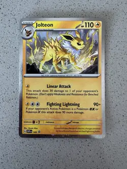 Pokemon TCG Prismatic Evolutions Jolteon SVP 169 COSMOS HOLO PROMO Near Mint - Image 1