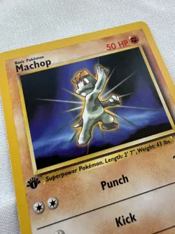 Pokemon 2000 Machop Team Rocket 1st Edition NM-MINT Wizards of the Coast 59/82 - Image 3
