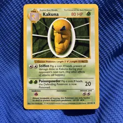1999 POKEMON GAME 33 KAKUNA Mint Condition Perfect Grade Ready - Image 1