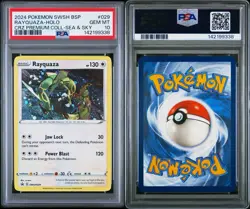 2024 POKEMON SWSH BLACK STAR PROMO #029 RAYQUAZA-HOLO PSA 10 - Image 1