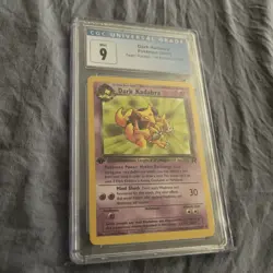 Dark Kadabra Pokemon 2000 Team Rocket 1st Edition 39/82 CGC 9 blue label - Image 1