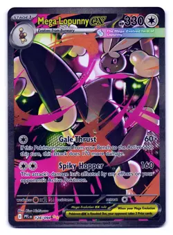 Mega Lopunny ex 128/094 Special Illustration Rare Phantasmal Flames Pokemon NM - Image 1