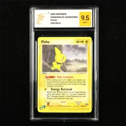 TQG 9.5 MINT+ 2003 Pokemon ENG Pichu 20/100 R - Image 1