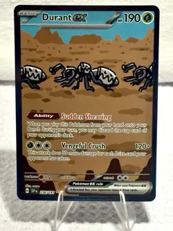 Pokemon TCG Durant ex 236/191 Sv08: Surging Sparks Illustration Rare Holo NM - Image 1