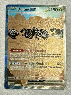 Pokemon TCG Durant ex 236/191 Sv08: Surging Sparks Illustration Rare Holo NM - Image 2