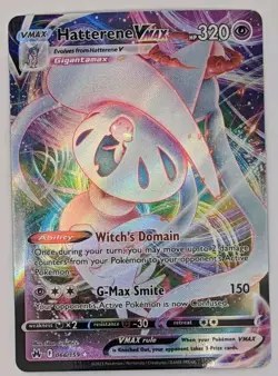 Pokemon Hatterene VMAX 066/159 Ultra Rare Holo Crown Zenith NM Pack Fresh - Image 1