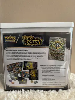 Surging Sparks Pokemon Center ETB Factory Sealed with Protective Case - Image 2