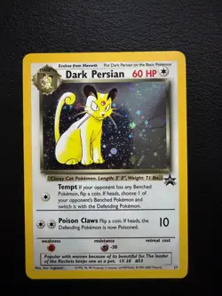 Dark Persian Pokemon Game Promo Nintendo Magazine 60 HP #17 Holo WOTC 2000 NM - Image 1