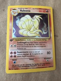 Vulnona (Ninetails) 12/102 HOLO Pokemon 1ST EDITION - ORIGINAL 100% Authentic - Image 3
