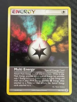 Pokemon TCG Multi Energy 103/112 Ex Fire Red & Leaf Rare Reverse Holo LP - Image 1