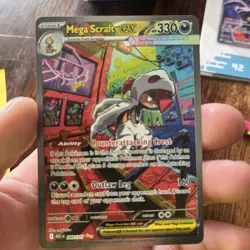 Mega Scrafty ex 285/217 SIR PACK FRESH NM/M Pokemon Ascended Heroes Fast Ship - Image 1