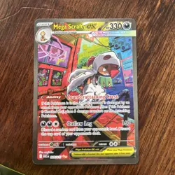 Mega Scrafty ex 285/217 SIR PACK FRESH NM/M Pokemon Ascended Heroes Fast Ship - Image 3