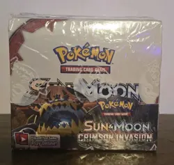 Pokemon Sun and Moon Crimson Invasion Booster Box Sealed ***box damage*** 820650812491 - Image 1