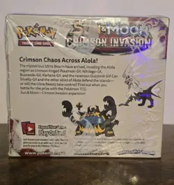 Pokemon Sun and Moon Crimson Invasion Booster Box Sealed ***box damage*** 820650812491 - Image 2