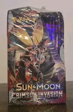 Pokemon Sun and Moon Crimson Invasion Booster Box Sealed ***box damage*** 820650812491 - Image 4