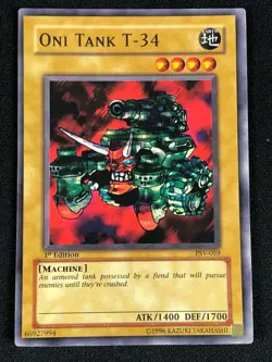 YUGIOH ONI TANK T-34 PSV-59 1ST NA PRINT (NM) - Image 1