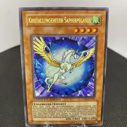 Yugioh Kristallungeheuer Saphirpegasus CT04-DE002 Secret Rare Exzellent - Image 2