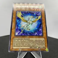 Yugioh Kristallungeheuer Saphirpegasus CT04-DE002 Secret Rare Exzellent - Image 3