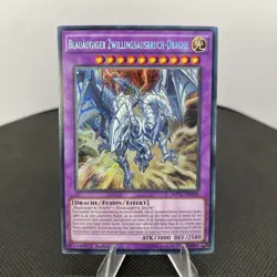 Yugioh Blauaugiger Zwillingsausbruch-Drache MP17-DE056 Secret Rare NM/EX - Image 1