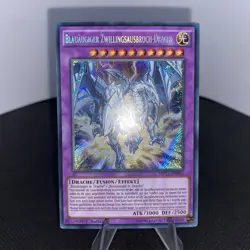 Yugioh Blauaugiger Zwillingsausbruch-Drache MP17-DE056 Secret Rare NM/EX - Image 2