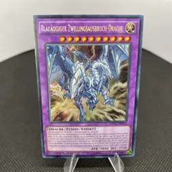 Yugioh Blauaugiger Zwillingsausbruch-Drache MP17-DE056 Secret Rare NM/EX - Image 3