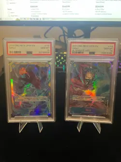 PSA 10 Sanji Alt Art OP06 - 119 2024 One Piece EN GEM MT 10 – Pair (2 Slabs) - Image 1