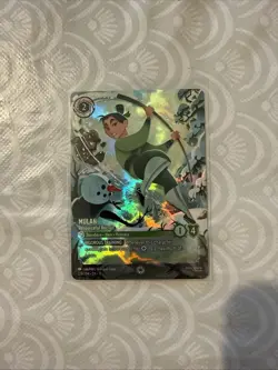 Disney Lorcana Mulan - Resourceful Recruit (Enchanted) 229/204 Winterspell Holo - Image 1