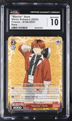 Weiss Schwarz English "Warrior" Stark S108-E051 2024 Frieren: CGC 10 TOP POP - Image 1