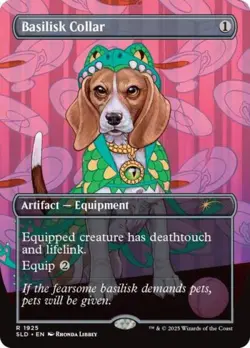 MTG English Basilisk Collar (1925) NM Normal Secret Lair - Image 1