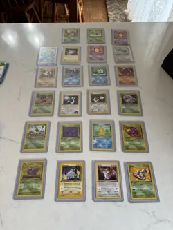 Vintage Pokemon Non Holo 1st Edition Card Lot 23 Cards Old Sets Rare - Image 1