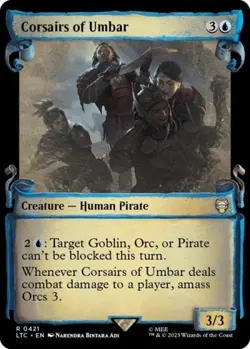 Corsairs of Umbar (Showcase Scrolls) -Foil Near Mint MTG - Image 1