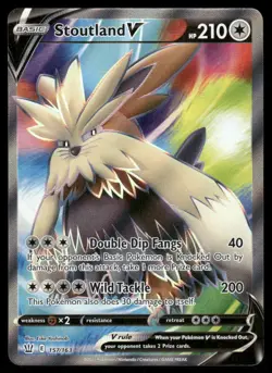 Pokemon Cards Stoutland V 157/163 Battle Styles Rare Ultra NM - Image 1