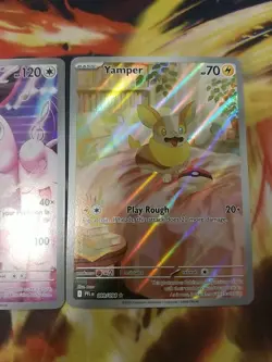 Pokemon Illustration Rare 2 Card Lot: Phantasmal: Wigglytuff 105 & Yamper 099 - Image 3