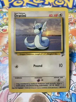 Dratini Base Set 2 38/130 Pokemon TCG Card Regular Uncommon - Image 1
