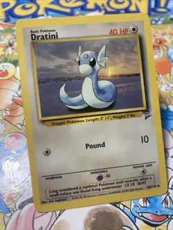 Dratini Base Set 2 38/130 Pokemon TCG Card Regular Uncommon - Image 2