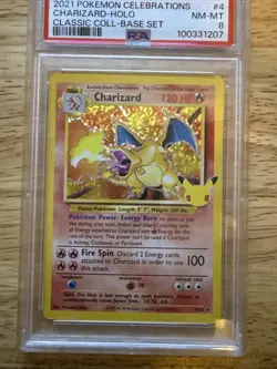 PSA 8 Charizard Celebrations Classic Collection Holo Pokemon Card 4/102 - Image 2