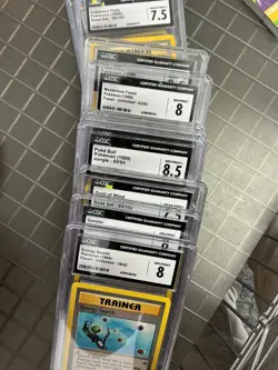 Awesome Trainer Card Lot (10) Slabbed POKEMON CGC Graded - Image 1