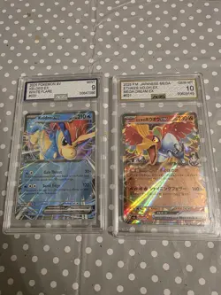 2 x graded pokemon cards HoHo ex and keldeo - Image 1
