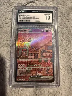 2023 Pokemon Mew ex 053 Scarlet & Violet Promo Cards Holo CGC 10 Gem Mint - Image 1